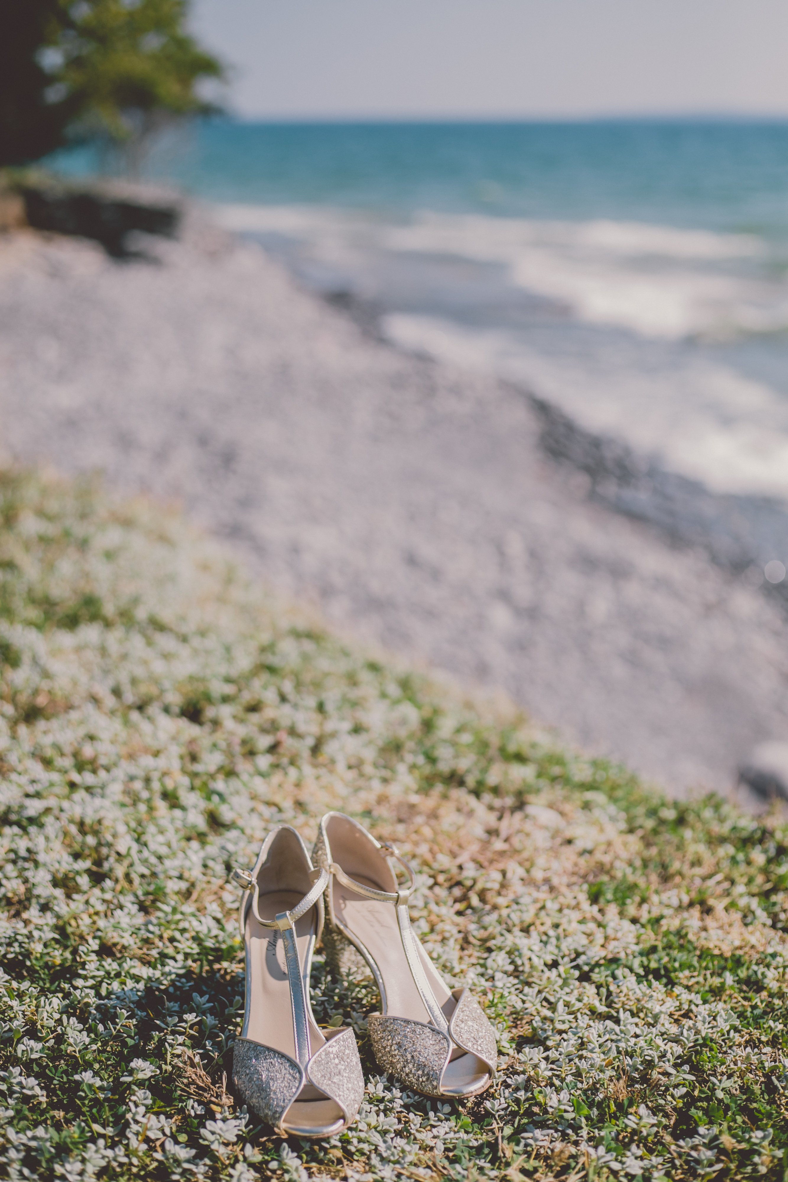 Olive Studio bridal shoes detail