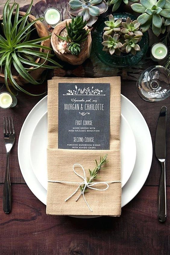 menu ideas for a wedding