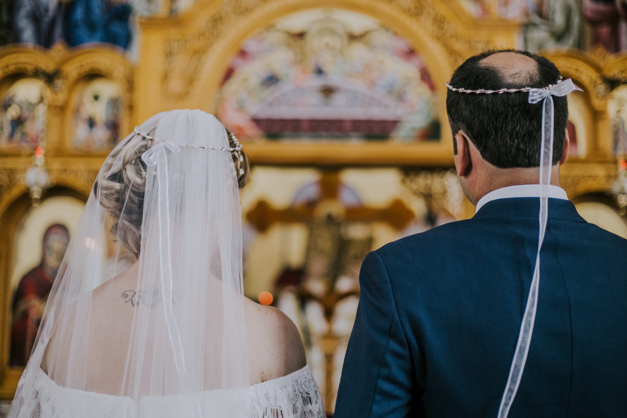 greek orthodox wedding ceremony in church
